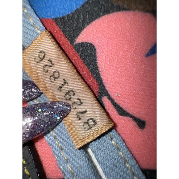 NWOT Vintage Dooney & Bourke Wonder Ducks Black Handbag Satchel Crossbody CLEAN - Picture 12 of 13